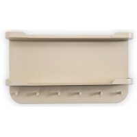 Wandgarderobe Jil 2 Cremeweiß – sechs Haken,...