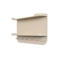 Wandgarderobe Jil 2 Cremeweiß – sechs Haken, Länge ca. 70 cm