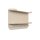 Wandgarderobe Jil 2 Cremeweiß – sechs Haken, Länge ca. 70 cm