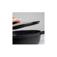 Servierpfanne Atura Schwarz & Glas - Durchmesser ca....