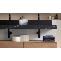 Interliving Bad Serie 3725 – Konsolen-Set Marmor Venato Nero - Länge ca. 160 cm