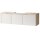 Interliving Bad Serie 3720 - Badmöbel-Set Basis sandfarbenes Lacklaminat & Eiche Como - Länge ca. 137 cm