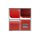 kela Brotkasten Frisca rotes Metall - ca. 30 x 18 cm