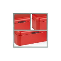 kela Brotkasten Frisca rotes Metall - ca. 43 x 23 cm