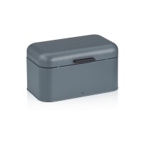 kela Brotkasten Frisca dunkelgraues Metall - ca. 30 x 18 cm