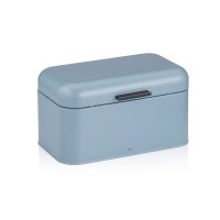 kela Brotkasten Frisca blaues Metall - ca. 30 x 18 cm