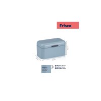 kela Brotkasten Frisca blaues Metall - ca. 30 x 18 cm