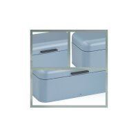 kela Brotkasten Frisca blaues Metall - ca. 30 x 18 cm