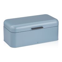 kela Brotkasten Frisca blaues Metall - ca. 43 x 18 cm