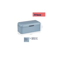 kela Brotkasten Frisca blaues Metall - ca. 43 x 18 cm