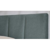 Interliving Boxspringbett Serie 1402 – Boxspringbett stahlfarbene Mikrofaser Nele - Liegefläche ca. 180 x 200 cm