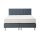 Interliving Boxspringbett Serie 1402 – Boxspringbett stahlfarbene Mikrofaser Nele - Liegefläche ca. 180 x 200 cm