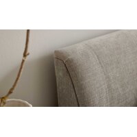 Interliving Boxspringbett Serie 1401 silberfarbener Bezug Rob 533006 – Liegefläche ca. 180 x 200 cm