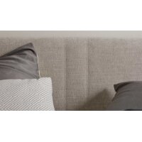 Interliving Boxspringbett Serie 1401 silberfarbener Bezug Rob 533006 – Liegefläche ca. 180 x 200 cm