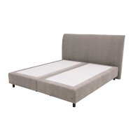 Interliving Boxspringbett Serie 1401 silberfarbener Bezug Rob 533006 – Liegefläche ca. 180 x 200 cm