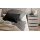 Interliving Boxspringbett Serie 1401 – Nachtkommode silberfarbener Stoffbezug Rob 533006 – vier Schubladen