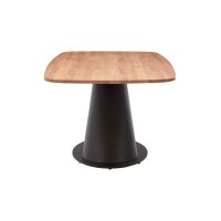 Interliving Esszimmer Serie 5121 – Esstisch Charakter-Eiche & schwarzes Metall – ca. 200 x 100 cm