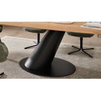 Interliving Esszimmer Serie 5121 – Esstisch Charakter-Eiche & schwarzes Metall – ca. 200 x 100 cm
