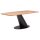 Interliving Esszimmer Serie 5121 – Esstisch Charakter-Eiche & schwarzes Metall – ca. 200 x 100 cm