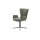 Interliving Esszimmer Serie 5121 – Armlehnstuhl mit Drehfunktion thymianfarbener Bouclé Alpine & schwarzes Metall