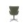 Interliving Esszimmer Serie 5121 – Armlehnstuhl mit Drehfunktion thymianfarbener Bouclé Alpine & schwarzes Metall