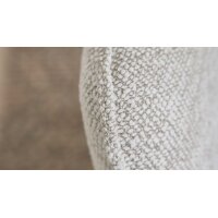 Interliving Esszimmer Serie 5102 – Armlehnstuhl mit Drehfunktion leinenfarbener Jacquard Lodge L07 & schwarzes Eisen