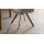 Interliving Esszimmer Serie 5102 – Armlehnstuhl mit Drehfunktion leinenfarbener Jacquard Lodge L07 & schwarzes Eisen