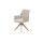 Interliving Esszimmer Serie 5102 – Armlehnstuhl mit Drehfunktion Eiche bianco & leinenfarbener Jacquard Lodge L07