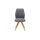 Interliving Esszimmer Serie 5102 – Polsterstuhl graphitfarbene Mikrofaser Atlantis & Wildeiche