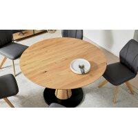 Interliving Esszimmer Serie 5102 – Auszugtisch Wildeiche - Durchmesser ca. 130 - 170 cm