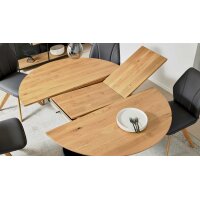 Interliving Esszimmer Serie 5102 – Auszugtisch Wildeiche - Durchmesser ca. 130 - 170 cm