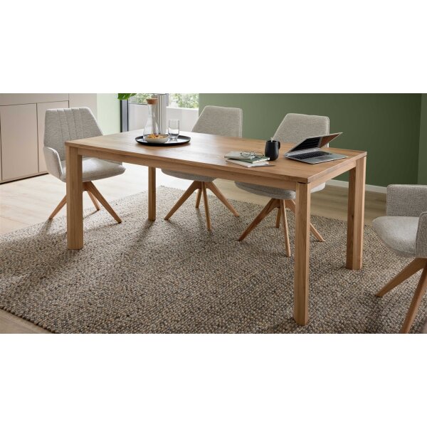 Interliving Esszimmer Serie 5102 – Auszugtisch Eiche bianco - ca. 180 - 280 x 90 cm