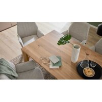 Interliving Esszimmer Serie 5102 – Auszugtisch Eiche bianco - ca. 180 - 280 x 90 cm