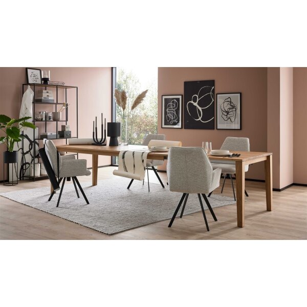 Interliving Esszimmer Serie 5102 – Auszugtisch Charakter-Eiche - ca. 220 - 320 x 100 cm