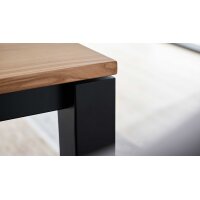 Interliving Esszimmer Serie 5102 – Auszugtisch Kernbuche & Mattschwarz - ca. 140 - 240 x 90 cm