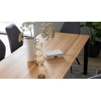 Interliving Esszimmer Serie 5102 – Auszugtisch Kernbuche & Mattschwarz - ca. 140 - 240 x 90 cm