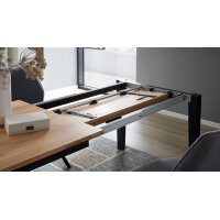 Interliving Esszimmer Serie 5102 – Auszugtisch Kernbuche & Mattschwarz - ca. 140 - 240 x 90 cm