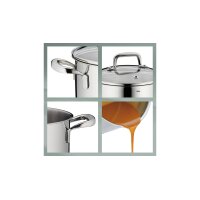 kela Topfset Flavoria Edelstahl & Klarglas – vierteilig