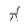 Interliving Esszimmer Serie 5102 – Polsterstuhl mit Drehfunktion kieselfarbener Webstoff Tirol & schwarzes Eisen