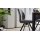 Interliving Esszimmer Serie 5102 – Polsterstuhl mit Drehfunktion kieselfarbener Webstoff Tirol & schwarzes Eisen