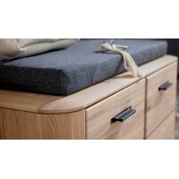Interliving Garderoben Serie 6014 - Garderoben-Set Wildeiche & Granitfurnier - dreiteilig