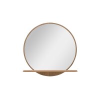Interliving Garderoben Serie 6014 - Wandspiegel Wildeiche - Durchmesser ca. 84 cm