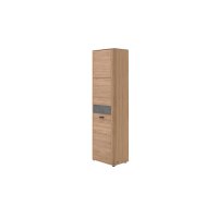 Interliving Garderoben Serie 6014 - Garderobenschrank Wildeiche & Granitfurnier - eine Tür, Höhe ca. 202 cm