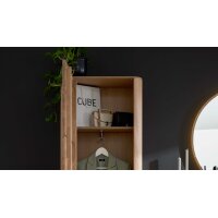 Interliving Garderoben Serie 6014 - Garderobenkombination Wildeiche & Granitfurnier - fünfteilig