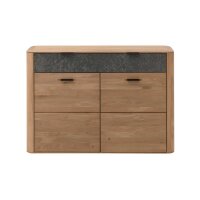 Interliving Garderoben Serie 6014 - Garderobenkombination Wildeiche & Granitfurnier - fünfteilig