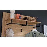 Interliving Garderoben Serie 6014 - Wandgarderobe Wildeiche - ca. 90 x 111 cm