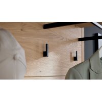 Interliving Garderoben Serie 6014 - Wandgarderobe Wildeiche - ca. 90 x 111 cm