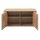 Interliving Garderoben Serie 6014 - Garderobenbank Wildeiche, Granitfurnier & schwarzer Bezug - zwei Türen, Länge ca. 90 cm