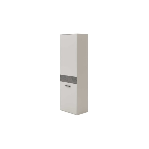 Interliving Garderoben Serie 6013 - Garderobenschrank Sahara Creme & Granitfurnier - eine Tür, Höhe ca. 180 cm