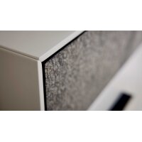 Interliving Garderoben Serie 6013 - Schuhschrank Sahara Creme & Granitfurnier - zwei Türen, zwei Schubladen, Breite ca. 90 cm